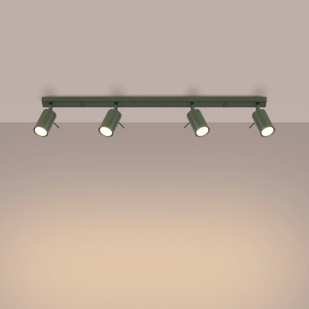 Plafon RING 4L zielony oliwkowy