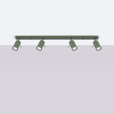 Plafon RING 4L zielony oliwkowy