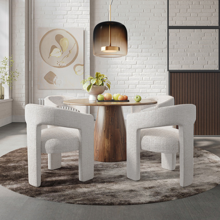 Leith LET71W Krzesło tapicerowane