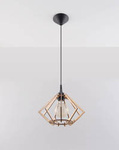 Lampa wisząca POMPELMO naturalne drewno