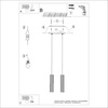 Lampa wisząca KARBON 2 czarny