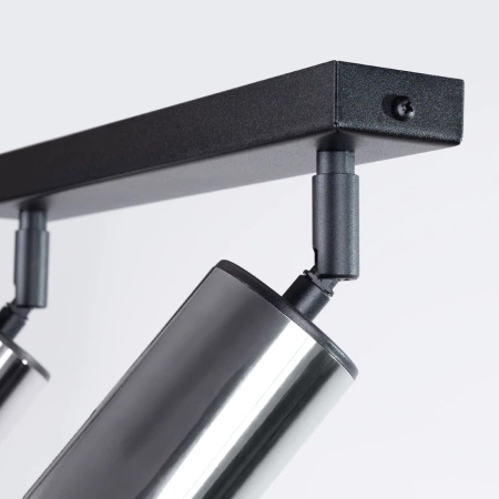 Plafon WINX 2 czarny/chrom