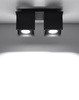 Plafon QUAD 2 czarny