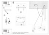 Lampa wisząca EDISON 1 LONG czarny