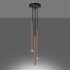 Lampa wisząca PASTELO 3P drewno