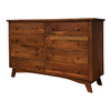 Komoda z litego drewna akacji indyjskiej 140 cm – kolor walnut
