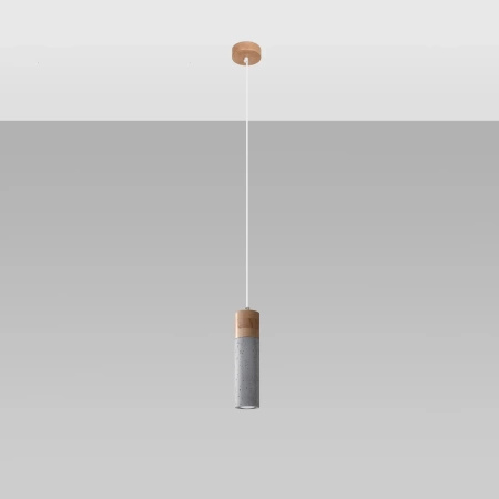 Lampa wisząca ZANE 1 szara