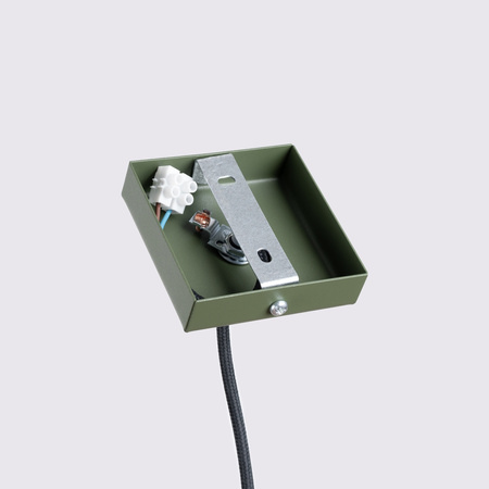Lampa wisząca KARBON 1 zielony oliwkowy