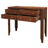 Toaletka drewniana 100 cm z szufladami – akacja indyjska, kolor WALNUT