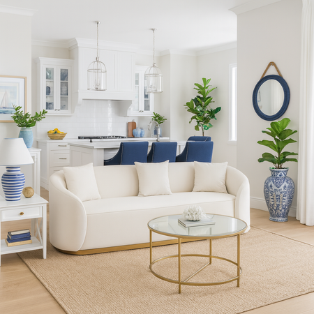 Luksusowa sofa biała- Nua