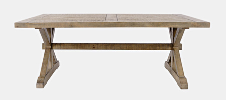 Stolik kawowy drewniany 127x71 cm – rustykalny