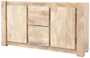 Komoda drewniana mango naturalna 150 cm – funkcjonalna i elegancka
