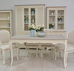 Pesaro PE026 Stół 160cm + 4 krzesła PE028