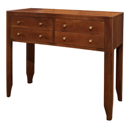 Toaletka drewniana 100 cm z szufladami – akacja indyjska, kolor WALNUT