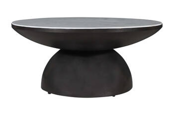 Okrągły stolik kawowy z marmurowym blatem- 89 cm