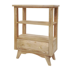 Konsola drewniana do przedpokoju 70 cm – naturalne mango