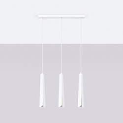 Lampa wisząca PRYSM 3L biała