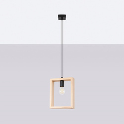 Lampa wisząca ARIES naturalne drewno