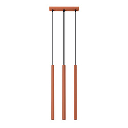 Lampa wisząca PASTELO 3 ochra czerwona